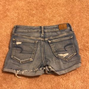 American Eagle midi denim shorts